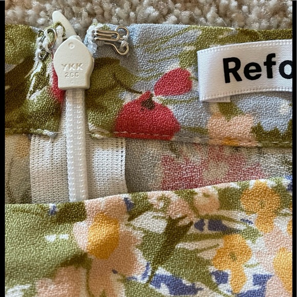 Reformation Bea Skirt Color: Countryside - Picture 12 of 16